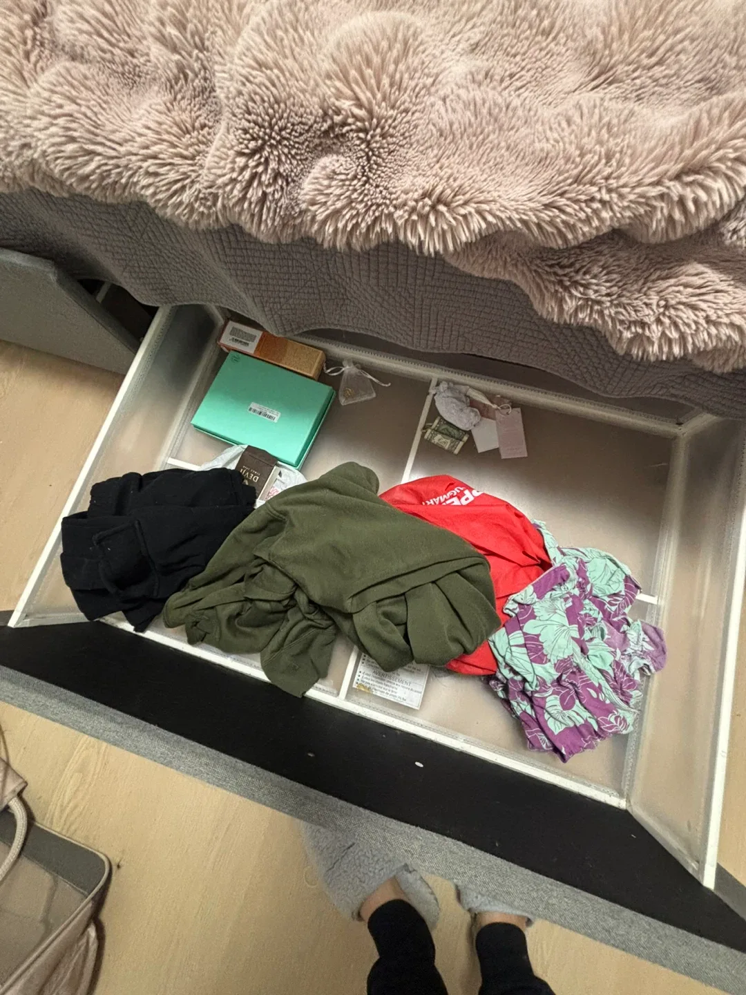 Queen Grey Upholstered Bed Frame with Storage image indicator(3)