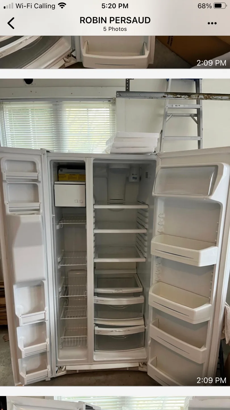 GE White Side-by-Side Refrigerator image indicator(2)