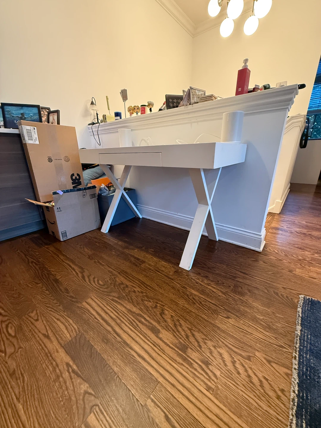 White Modern Desk (World Market?)