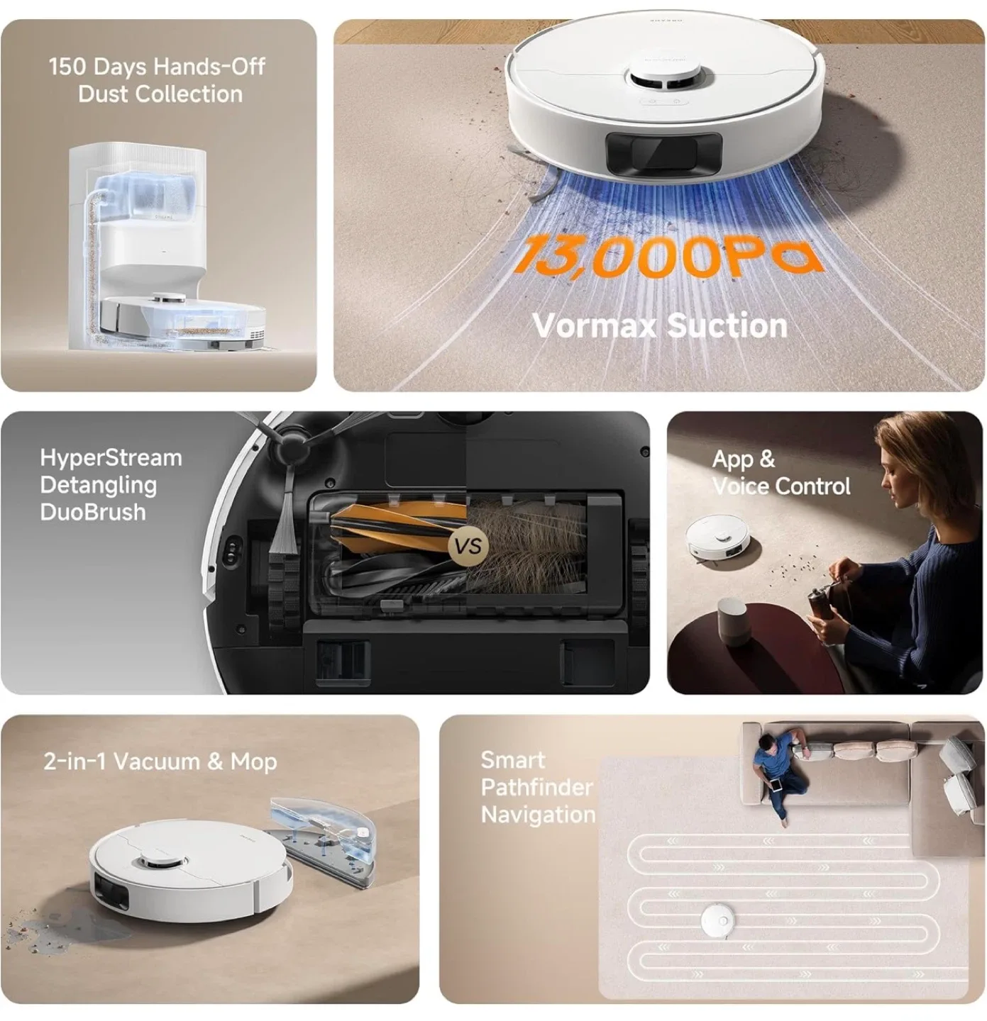 DREAME D20 Plus Robot Vacuum and Mop (CHECK LISTING) image indicator(3)