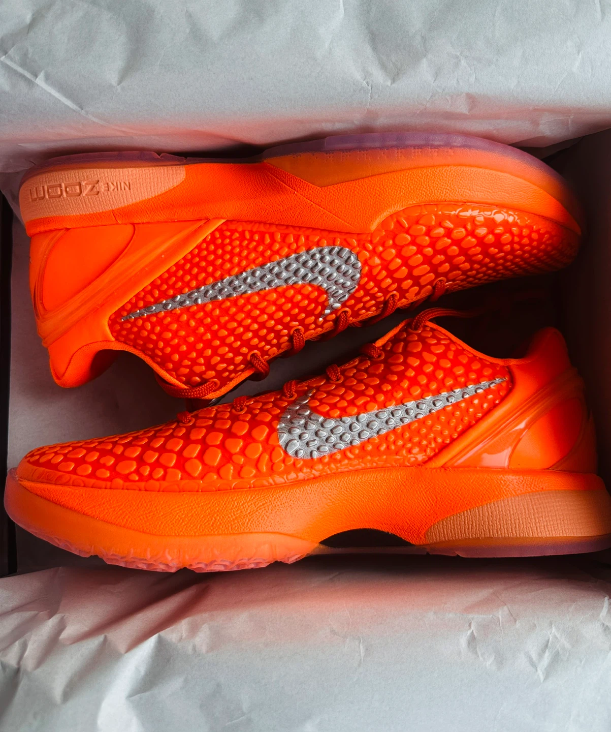 Nike Kobe VI Basketball Shoes - Orange, Size 6.5Y - photo 2