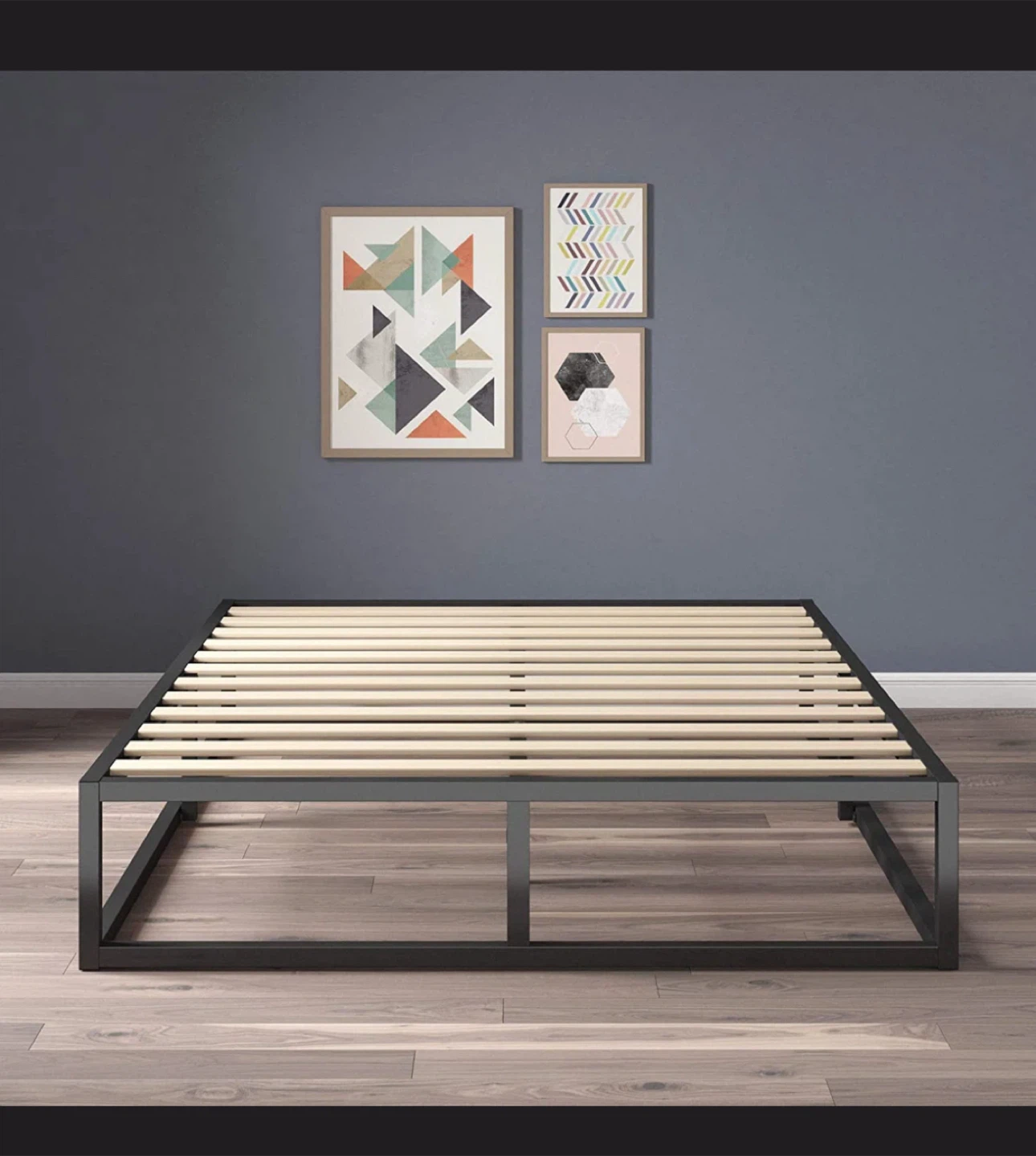 Queen bed frame - metal - photo 2