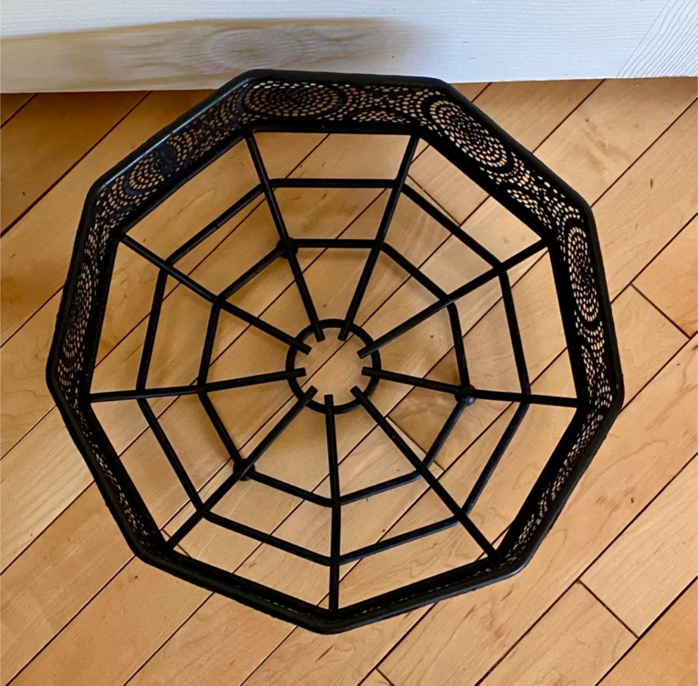 Black Metal Decorative Basket 🧡 image indicator(2)