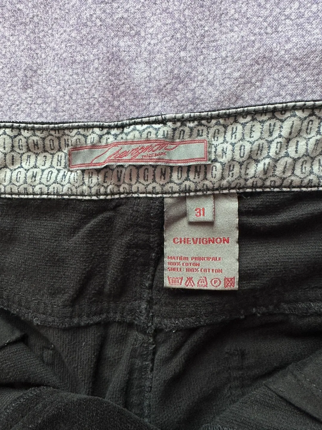 Chevignon Corduroy Pants Size 31 image indicator(4)