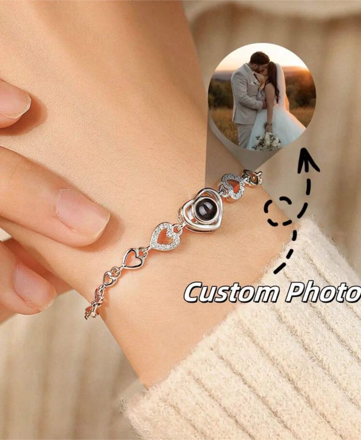 Customized Projection Bracelet or Necklace thumbnail