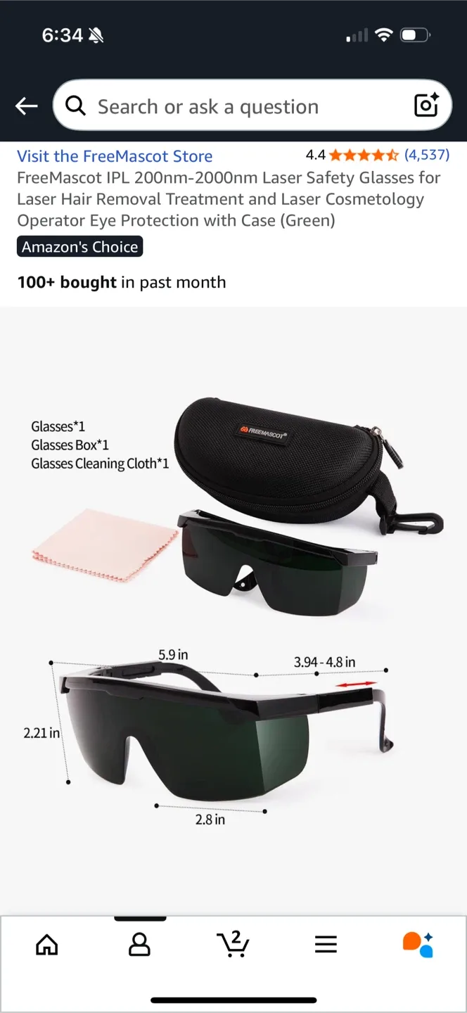 IPL Laser Safety Glasses with Case image indicator(7)