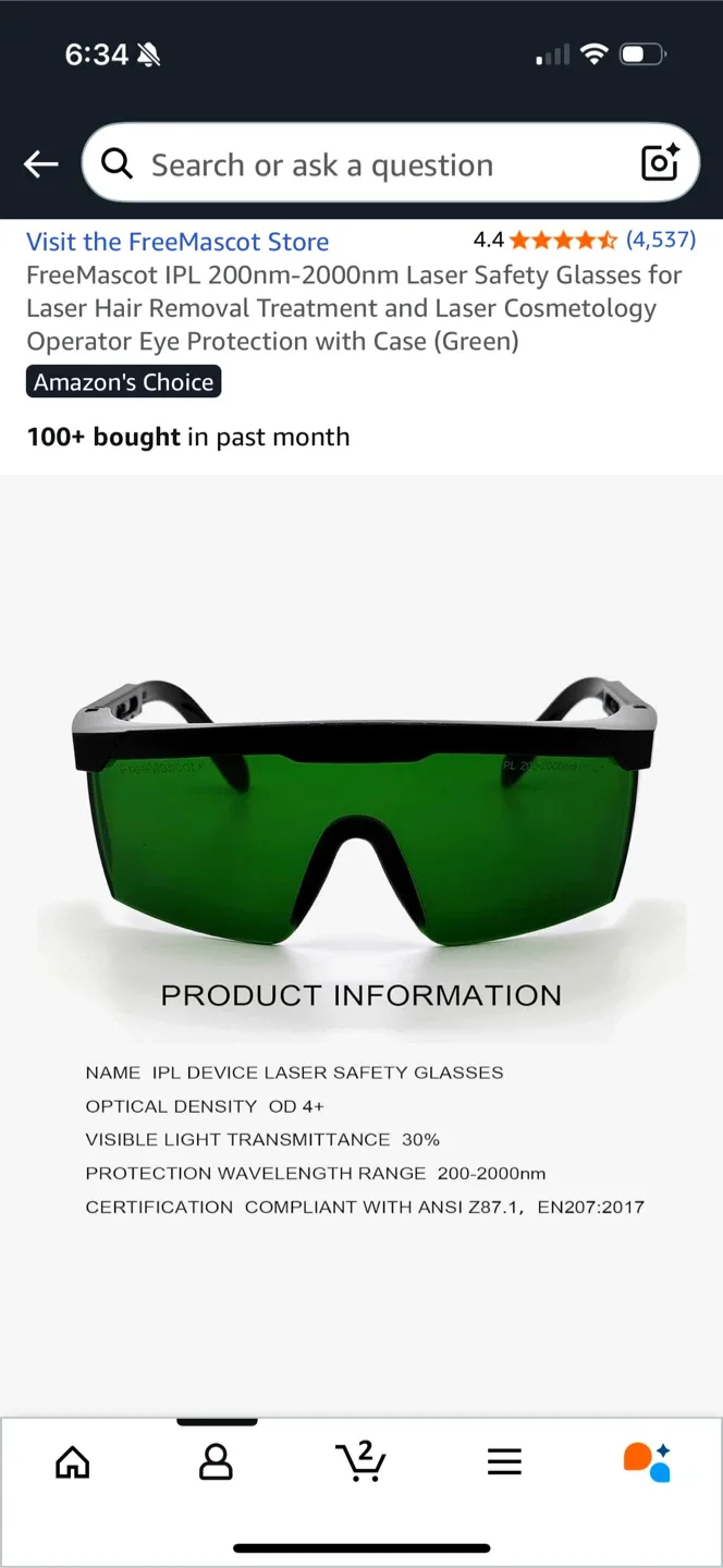 IPL Laser Safety Glasses with Case image indicator(8)