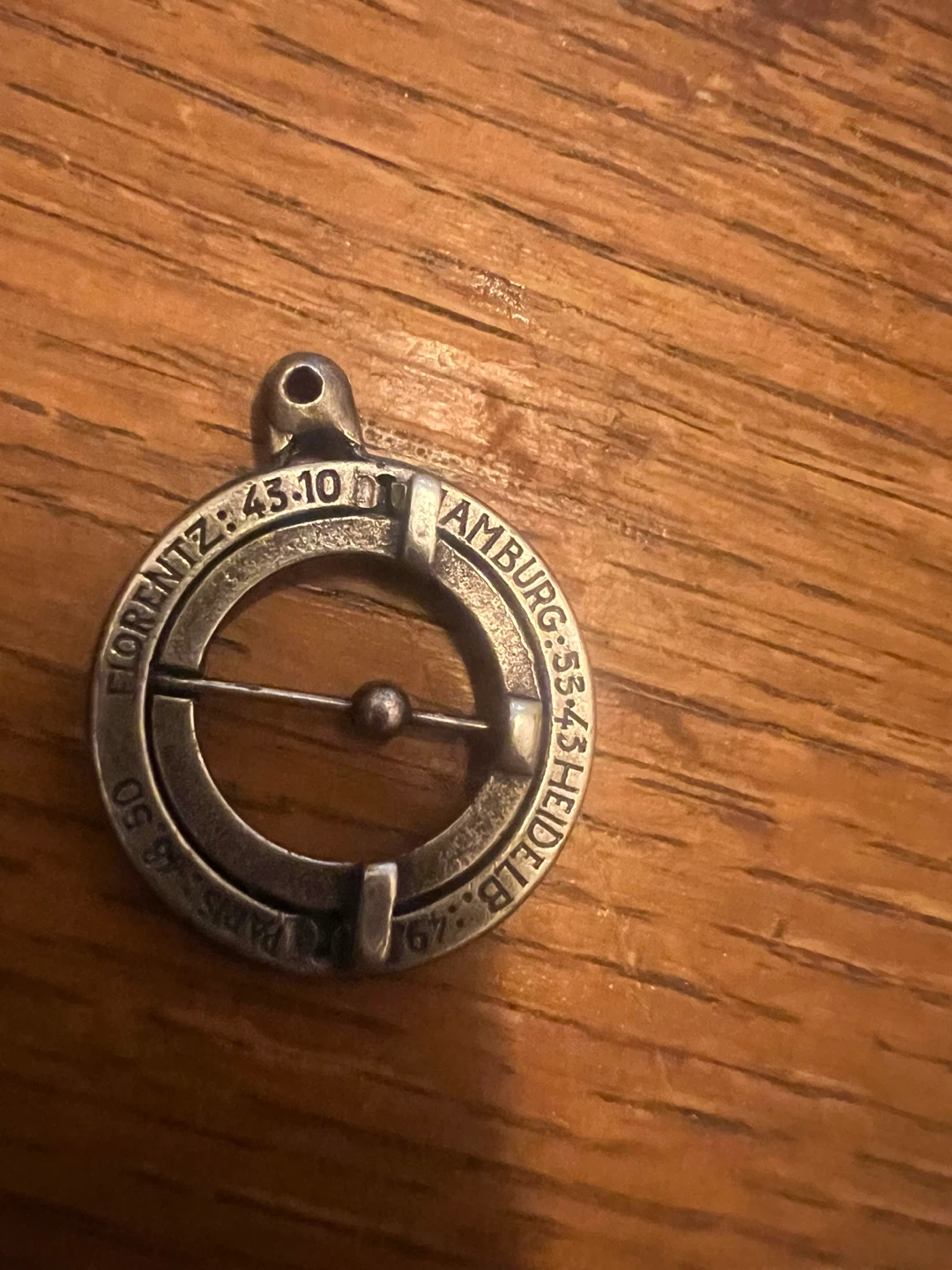 Vintage Armillary Sphere Pendant - photo 4