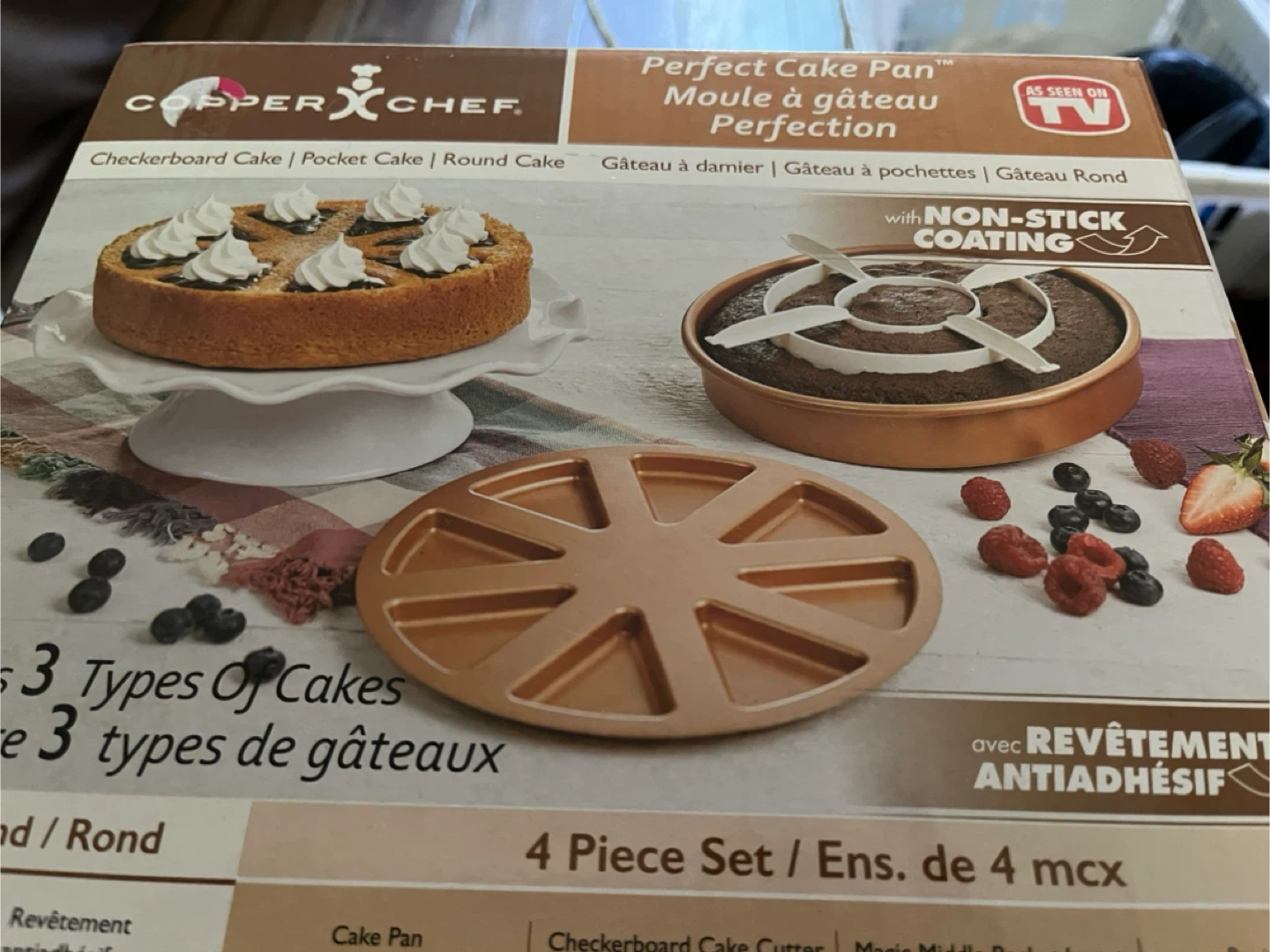 Copper Chef Perfect Cake Pan 4-Piece Set - photo 2