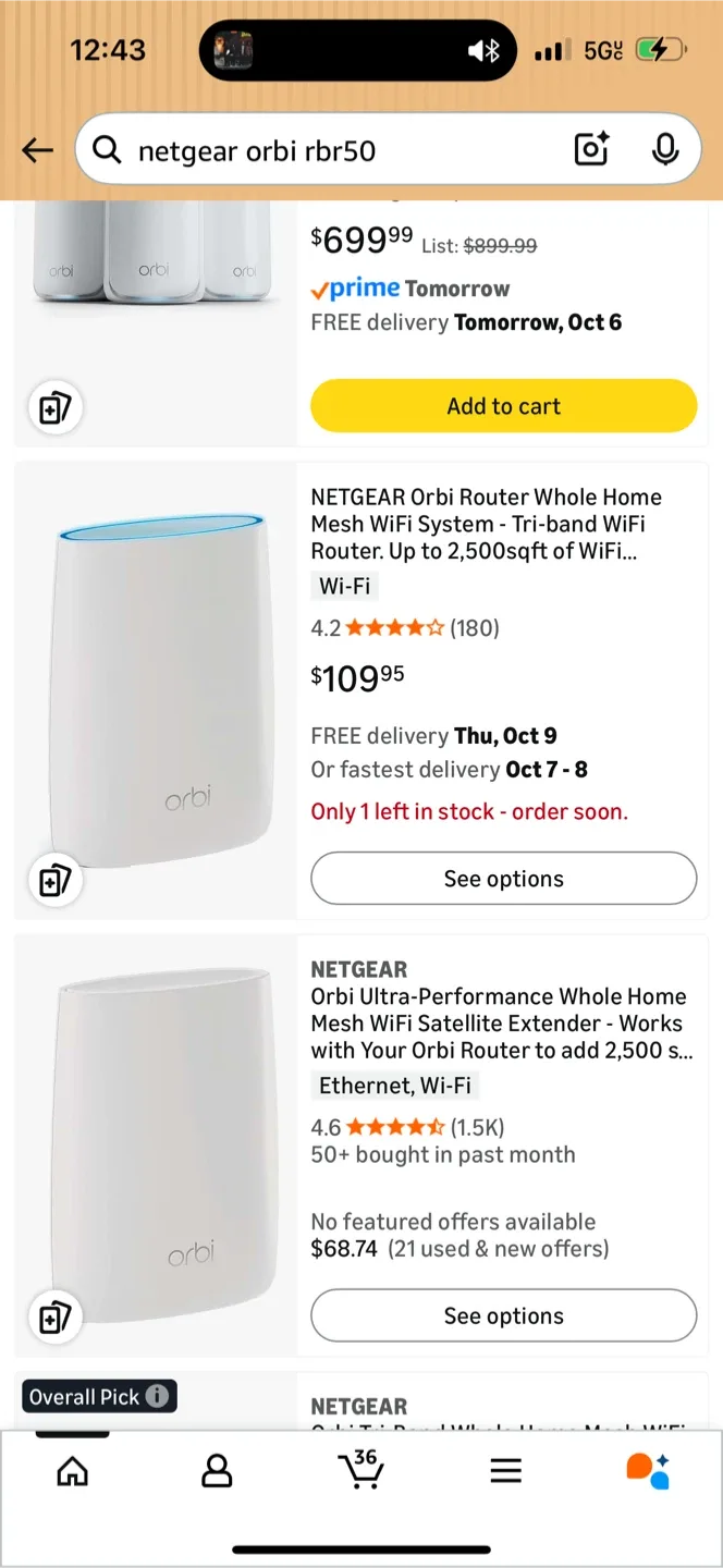 #freecycle Netgear Orbi RBR50 WiFi Router image indicator(3)