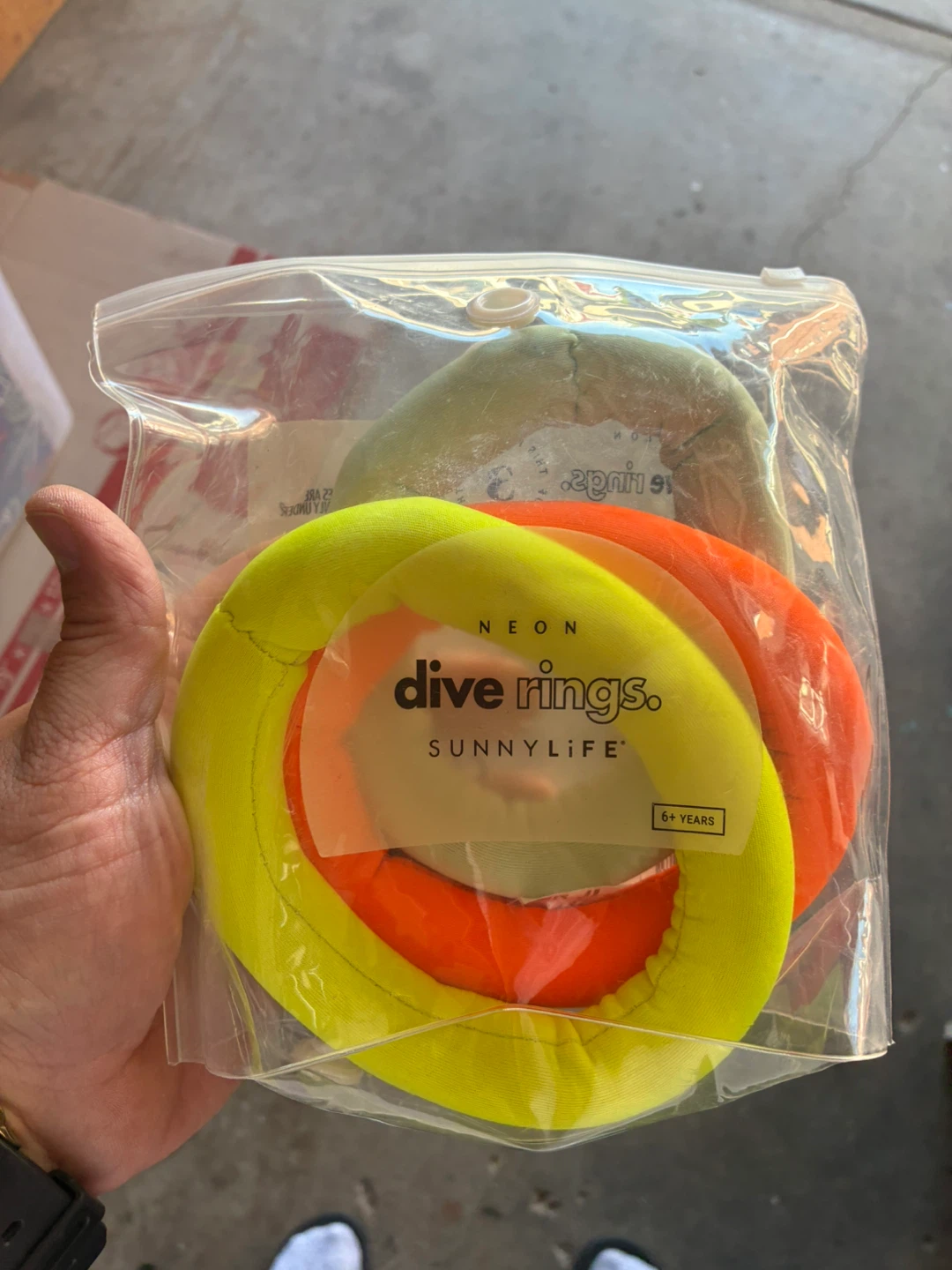 Sunnylife Neon Dive Rings, 6+ Years