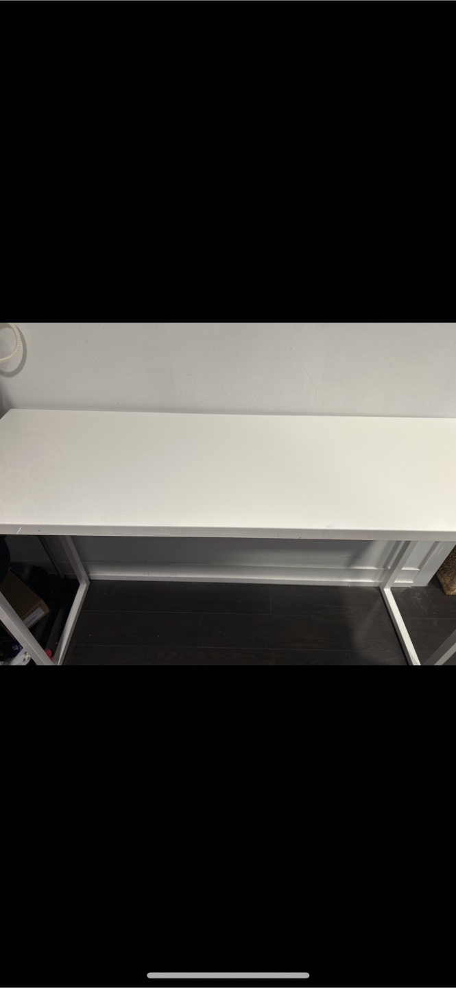 White Hallway table 48"