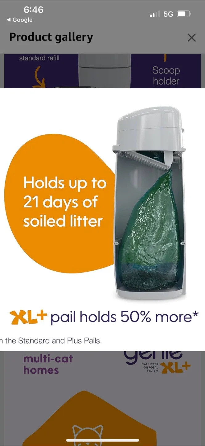 New Litter Genie Cat Litter Disposal Pail image indicator(6)