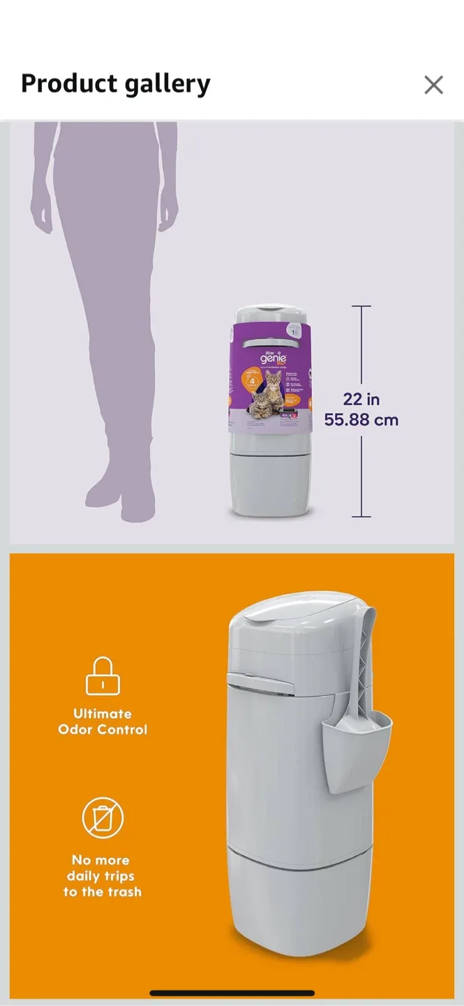 New Litter Genie Cat Litter Disposal Pail image indicator(7)