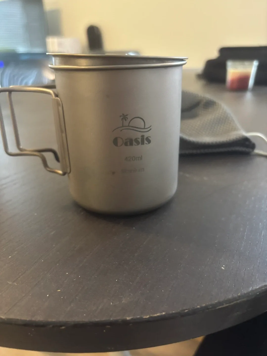 Titanium Mug 420ml with Lid & Bag thumbnail