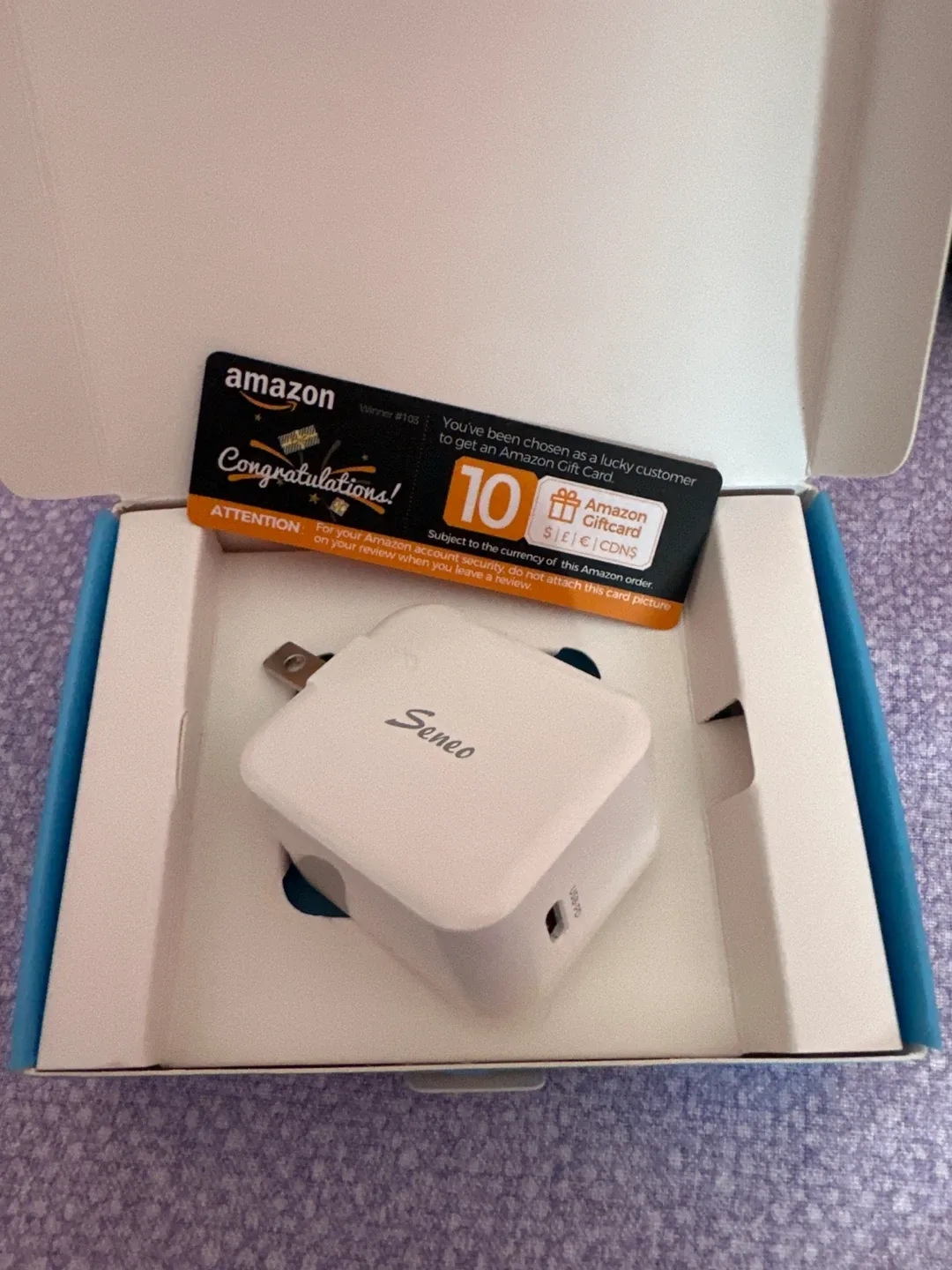 Seneo WaveCharger 215 USB-C PD Charger 20W - New! image indicator(2)