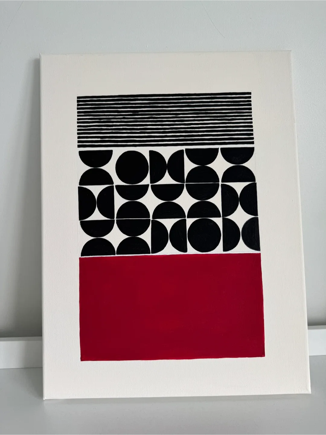 Abstract Geometric Canvas Painting image indicator(4)