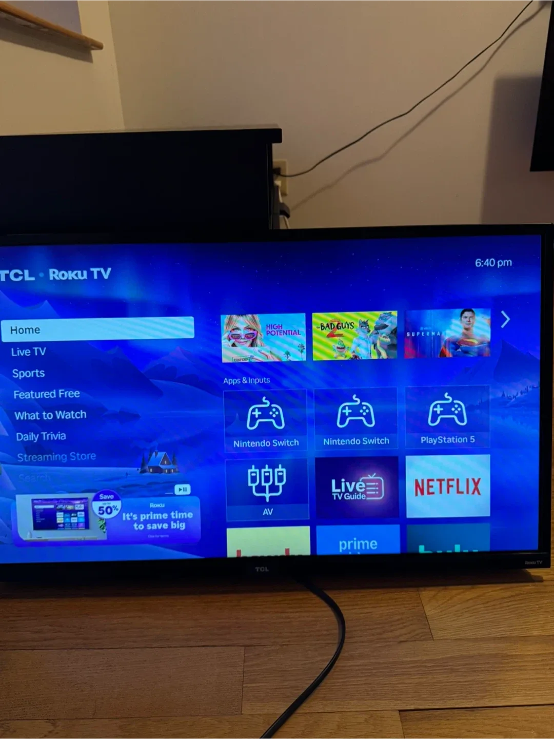 TCL Roku TV 29” image indicator(3)