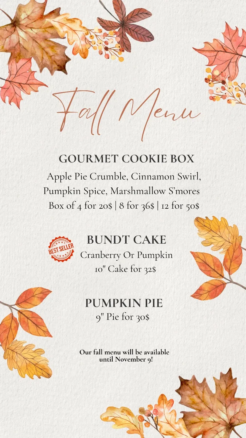 Our fall menu is out! thumbnail