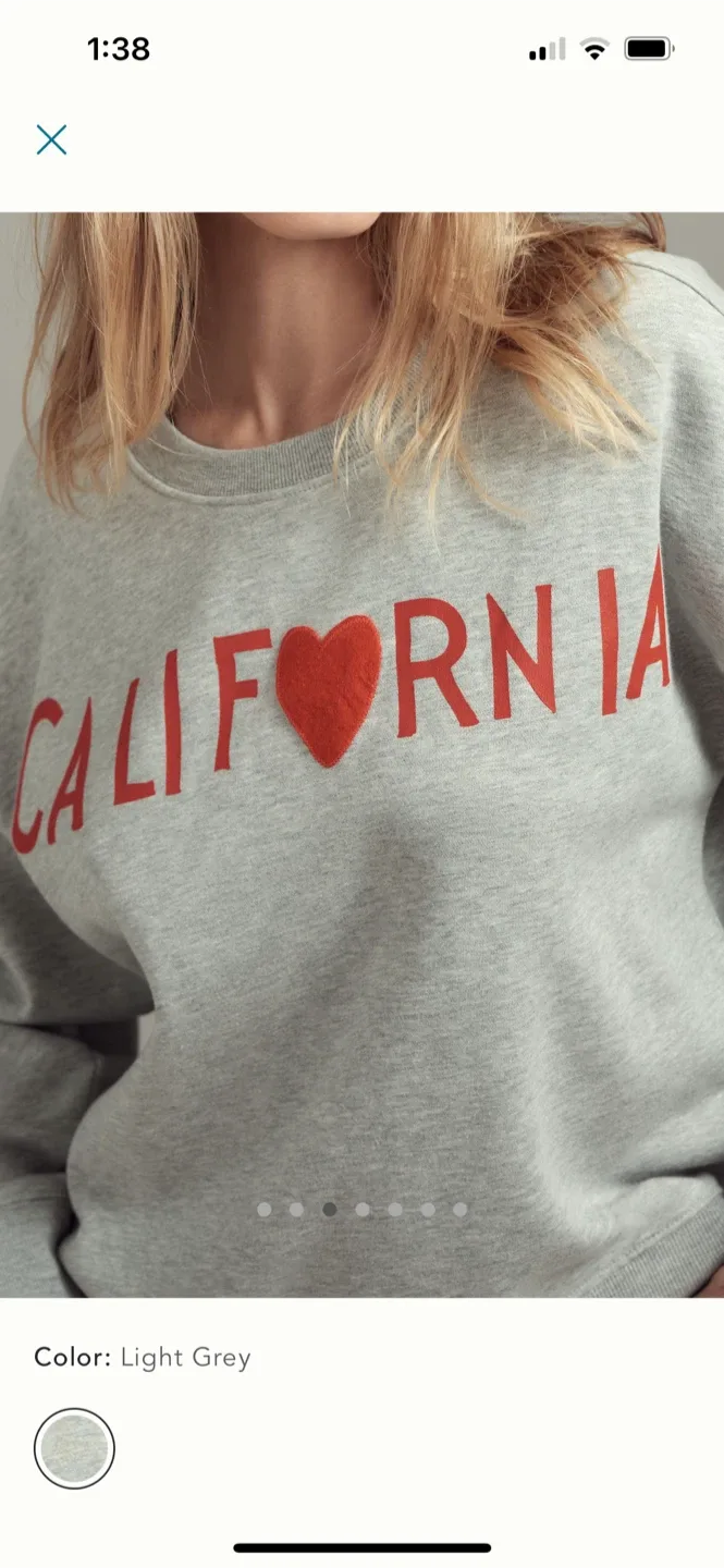 BNWT Anthropologie Sweatshirt XS Petite & L Petite image indicator(3)