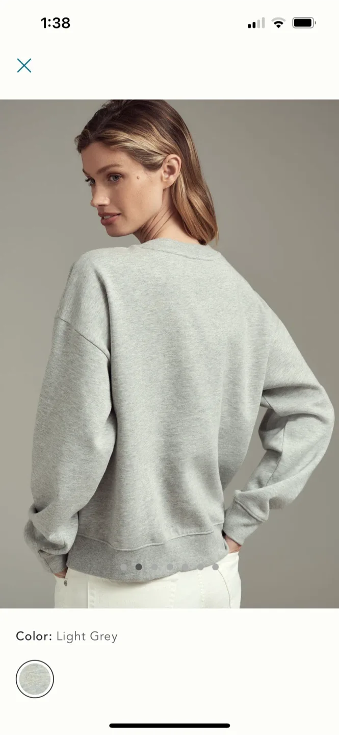 BNWT Anthropologie Sweatshirt XS Petite & L Petite image indicator(2)