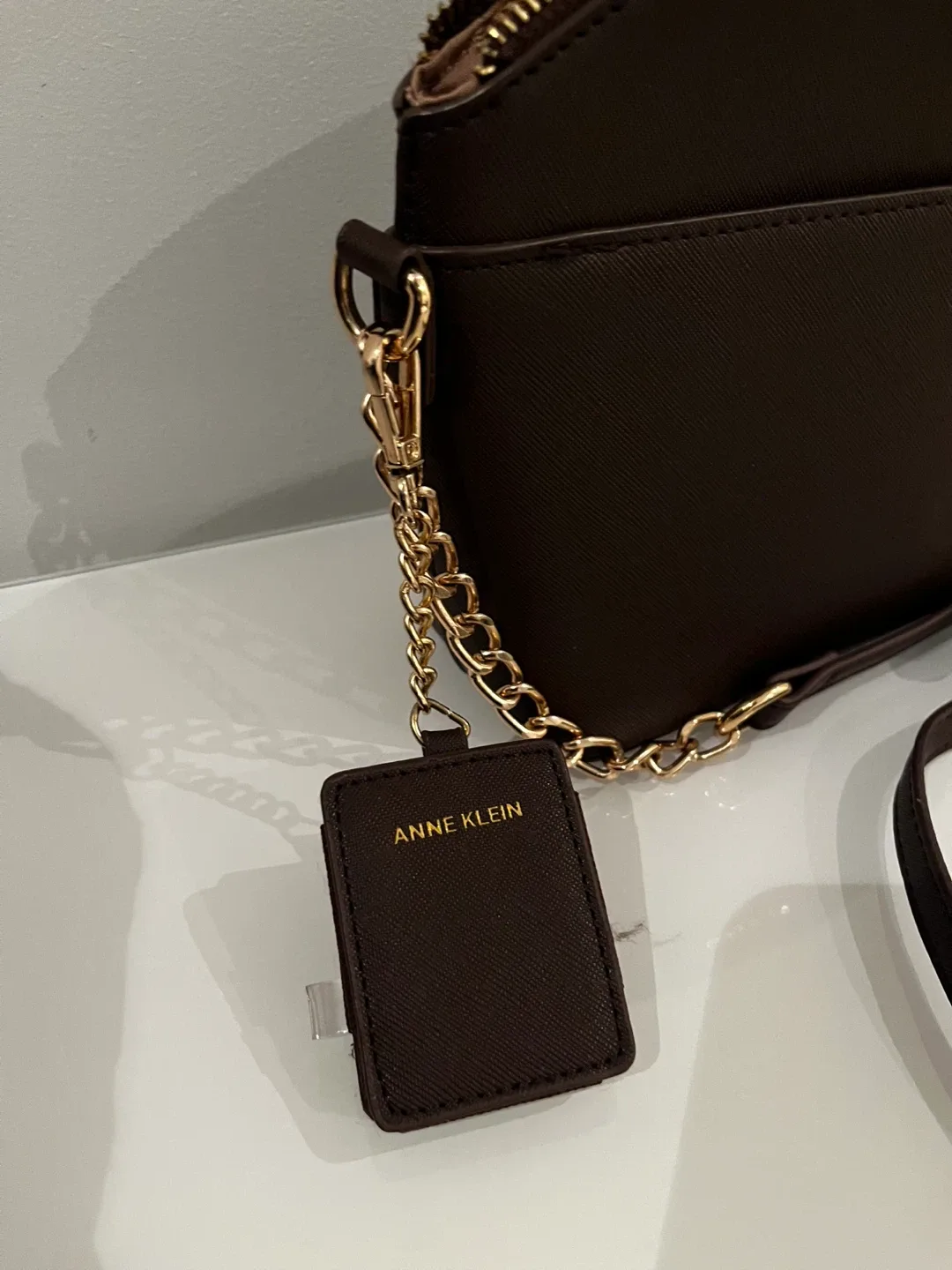 Anne Klein Brown Crossbody Bag image indicator(3)