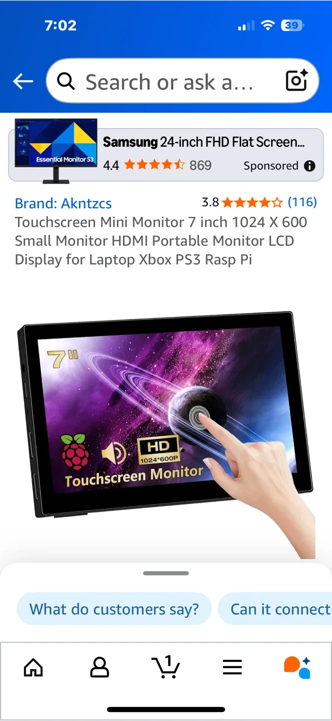 7 inch Touchscreen Mini Monitor image indicator(2)