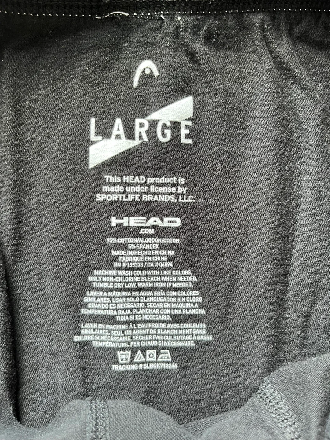 HEAD Men's Black Boxer Briefs - Size Large image indicator(3)