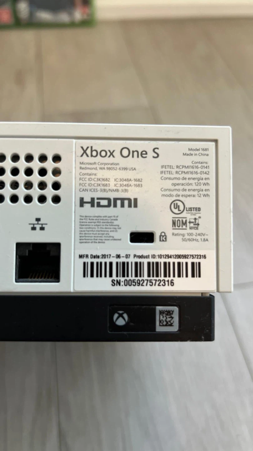 Xbox One S Console with Games and Controllers - photo 2