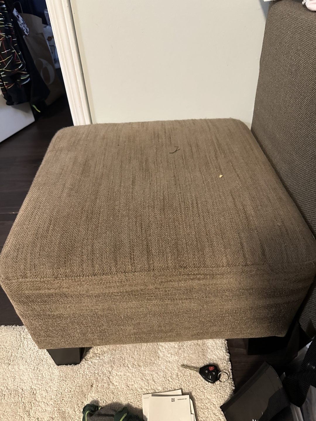 Beige Armchair and foot rest (2pices) - photo 3
