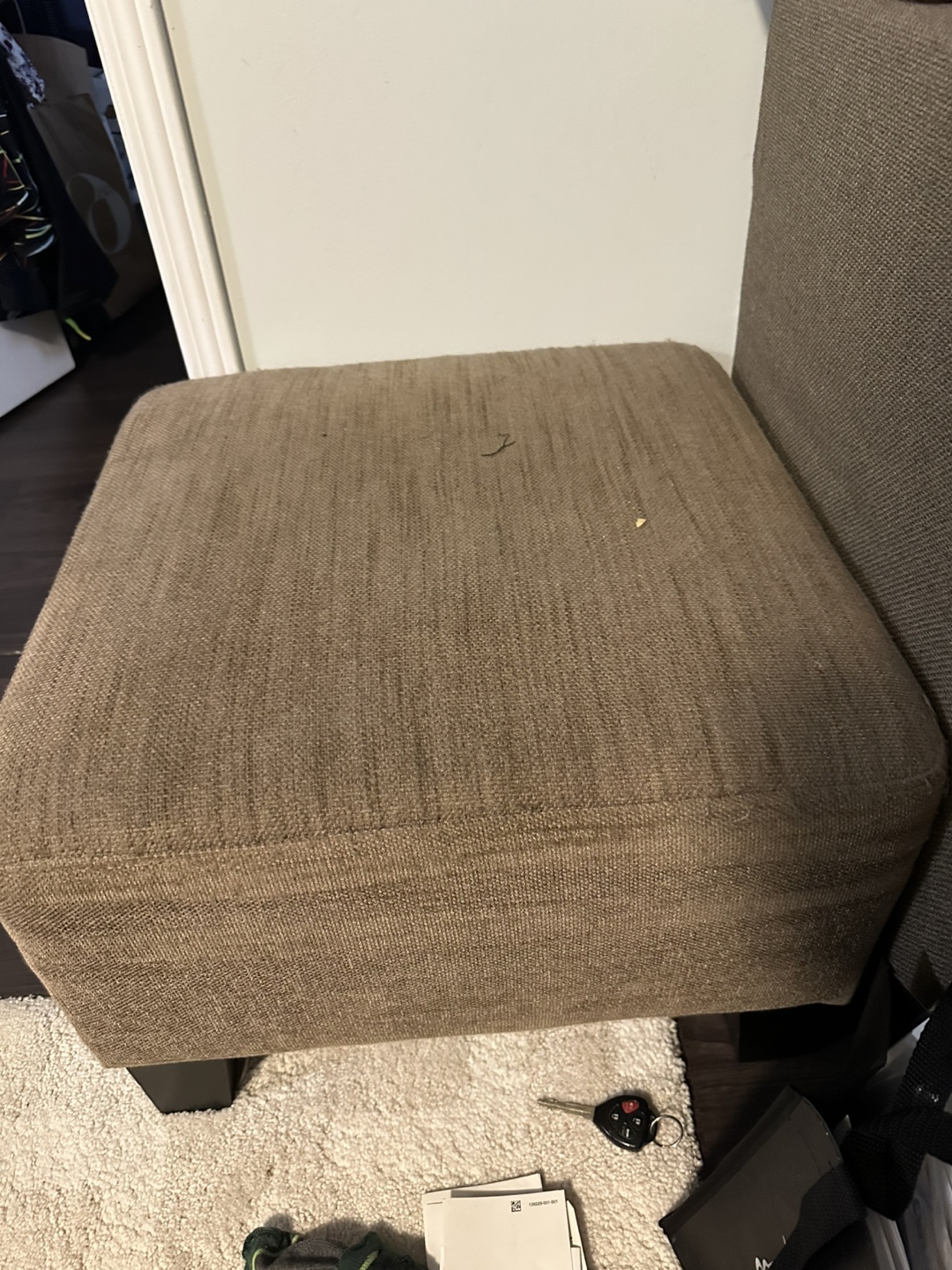 Beige Armchair and foot rest (2pices) - photo 4