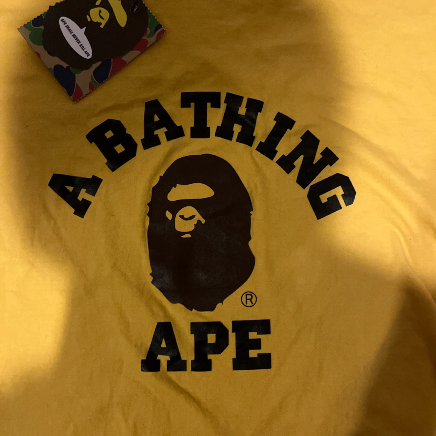 A Bathing Ape (BAPE) Yellow Tee - Size L - photo 4