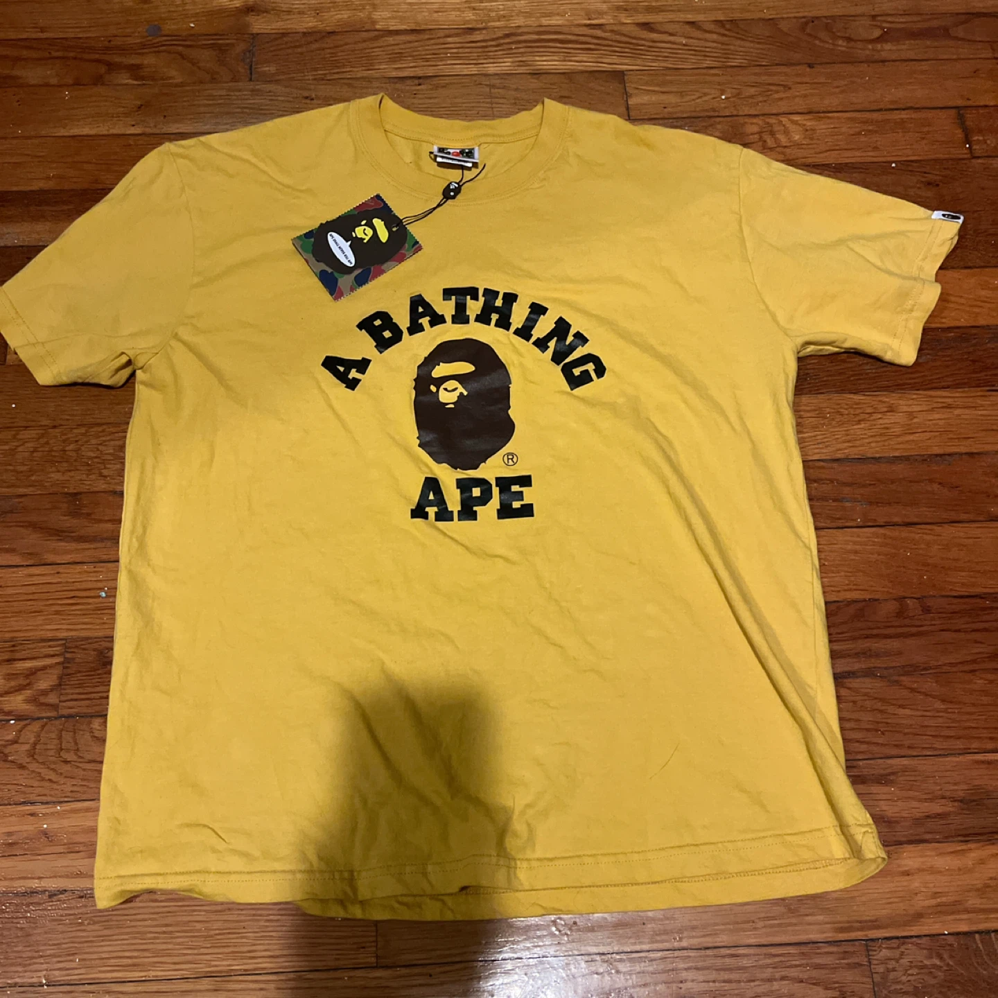A Bathing Ape (BAPE) Yellow Tee - Size L