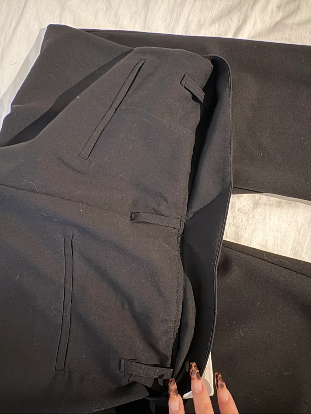 Zara Black wide Pants Size S image indicator(6)