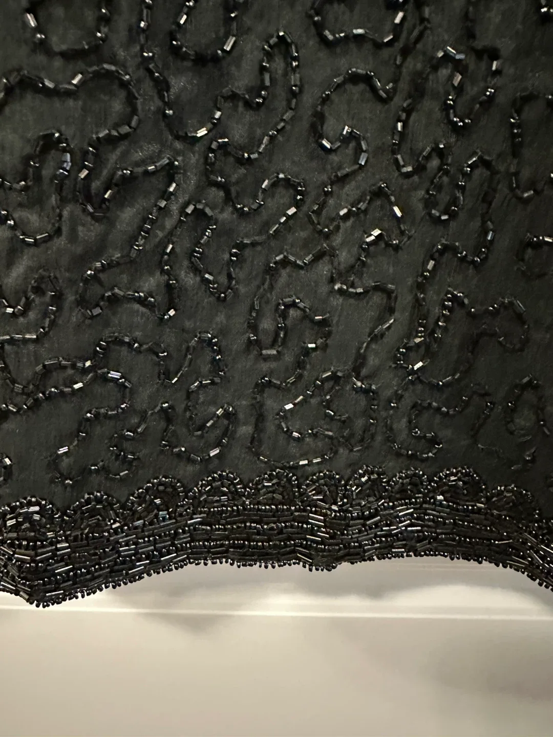 Beaded Black georgette with lining Dress image indicator(4)