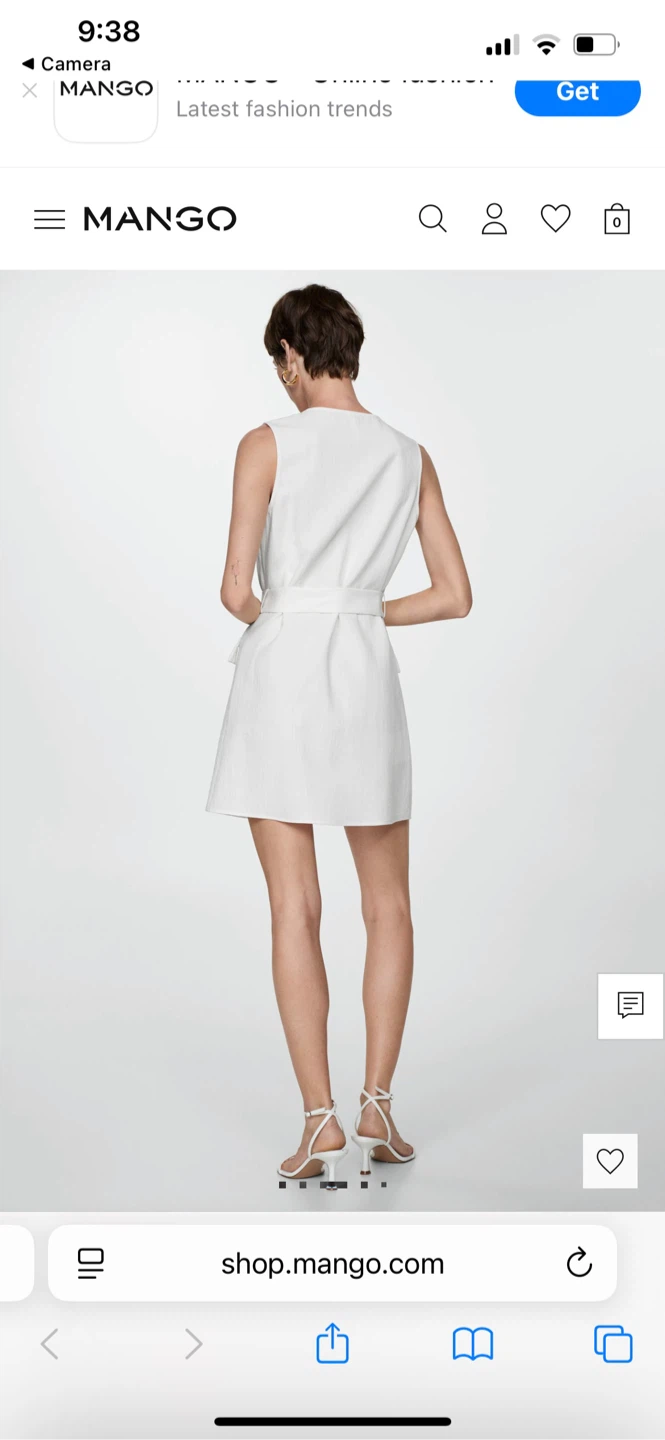 Mango White Mini Dress - photo 3