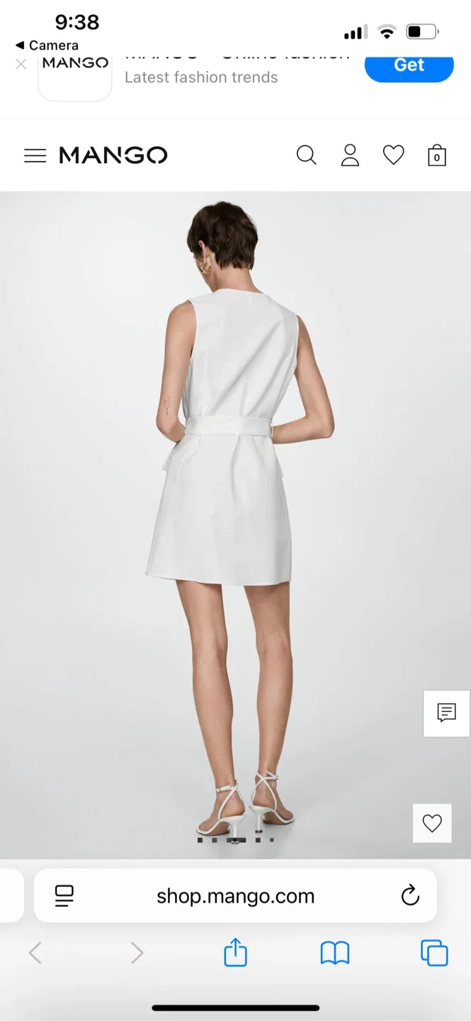 Mango White Mini Dress image indicator(3)