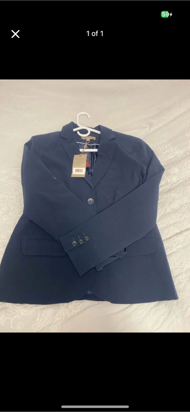 Talbots Navy Blue Blazer - Size  12