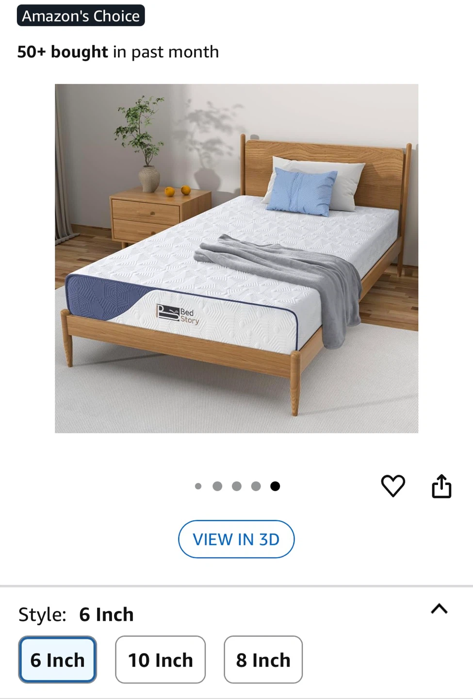 6” Twin Mattress | New like