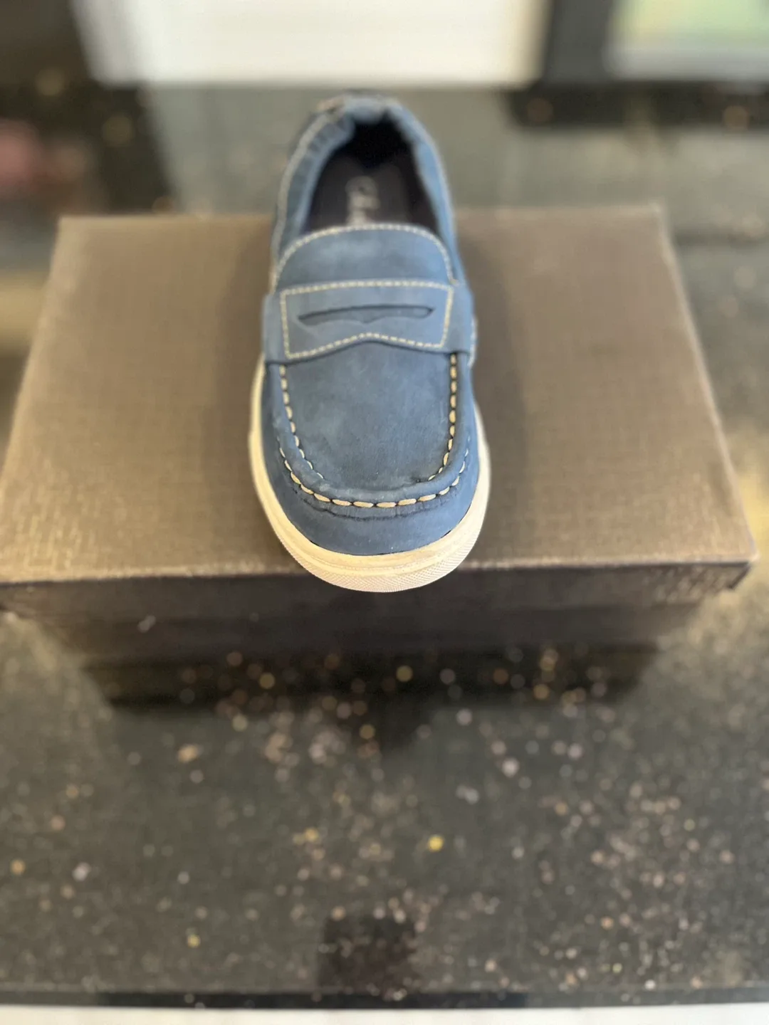 Cole Haan Blue Suede Loafers for boys - multiple sizes available image indicator(2)