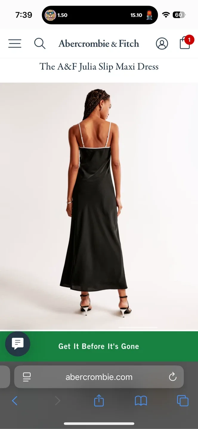 Abercrombie Julia Slip Maxi Dress image indicator(3)