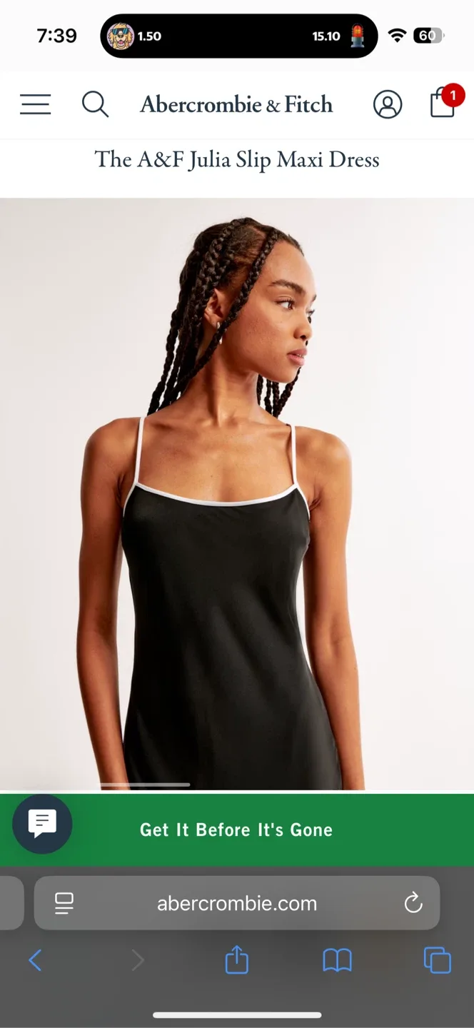 Abercrombie Julia Slip Maxi Dress image indicator(2)