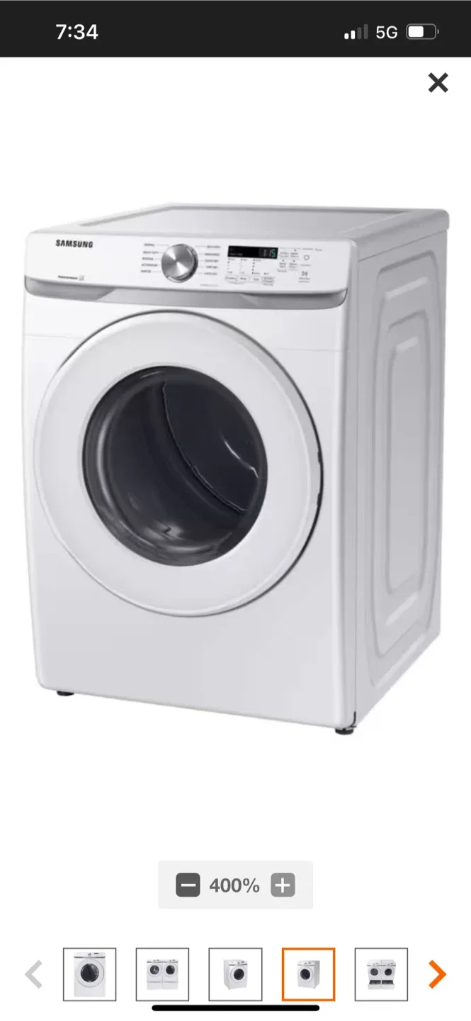 New Samsung Dryer - White image indicator(3)