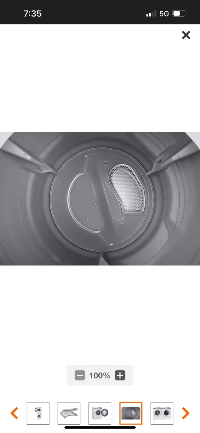 New Samsung Dryer - White image indicator(4)