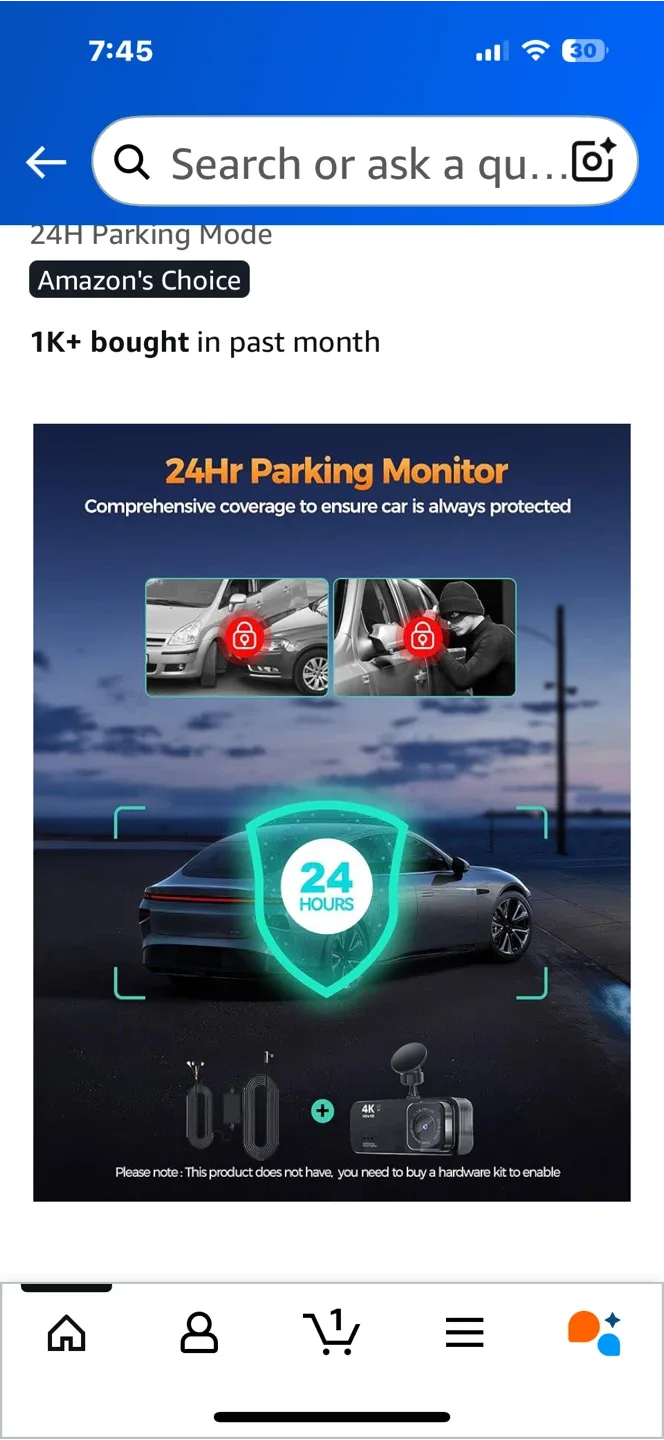 4K+1080P Dash Cam Front and Rear image indicator(6)