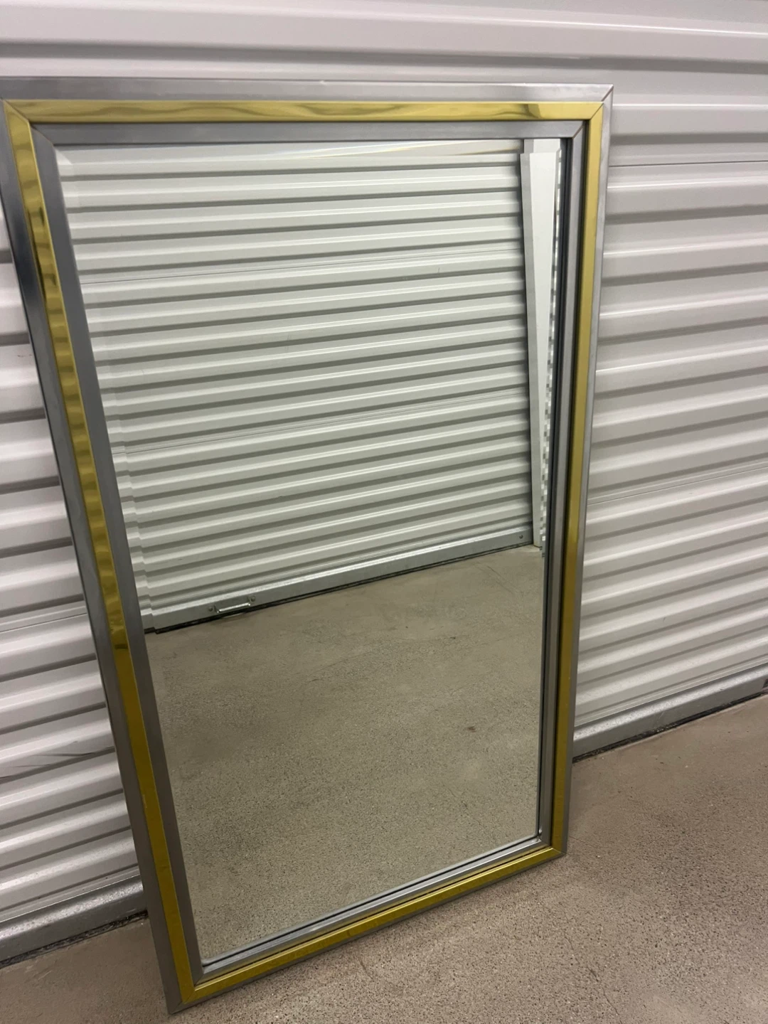 Framed Wall Mirror - Gold & Silver