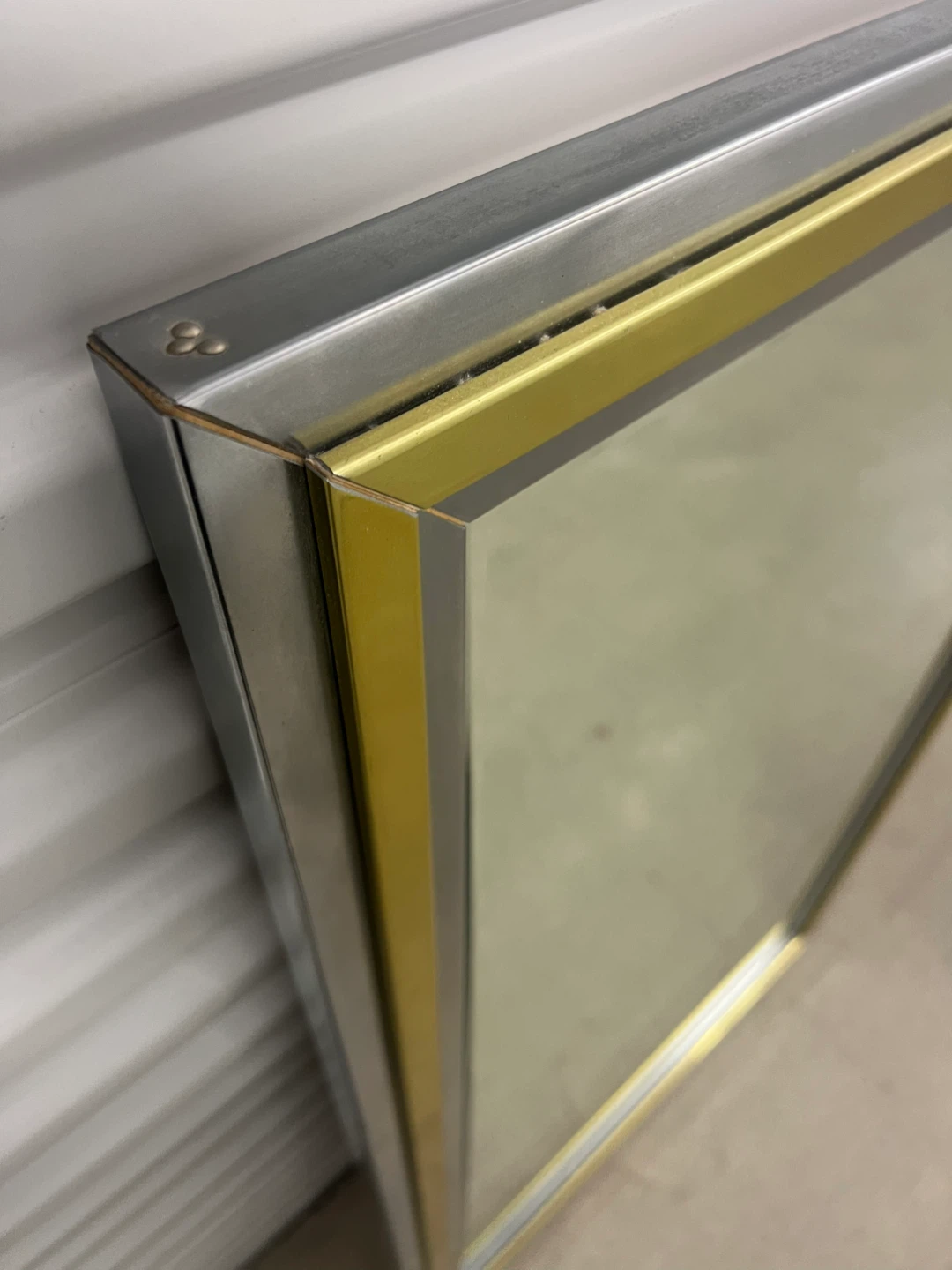Framed Wall Mirror - Gold & Silver - photo 3