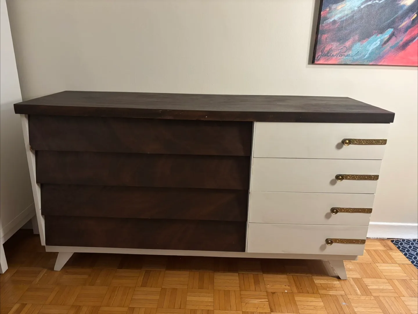 Brown & White Wooden Dresser image indicator(6)