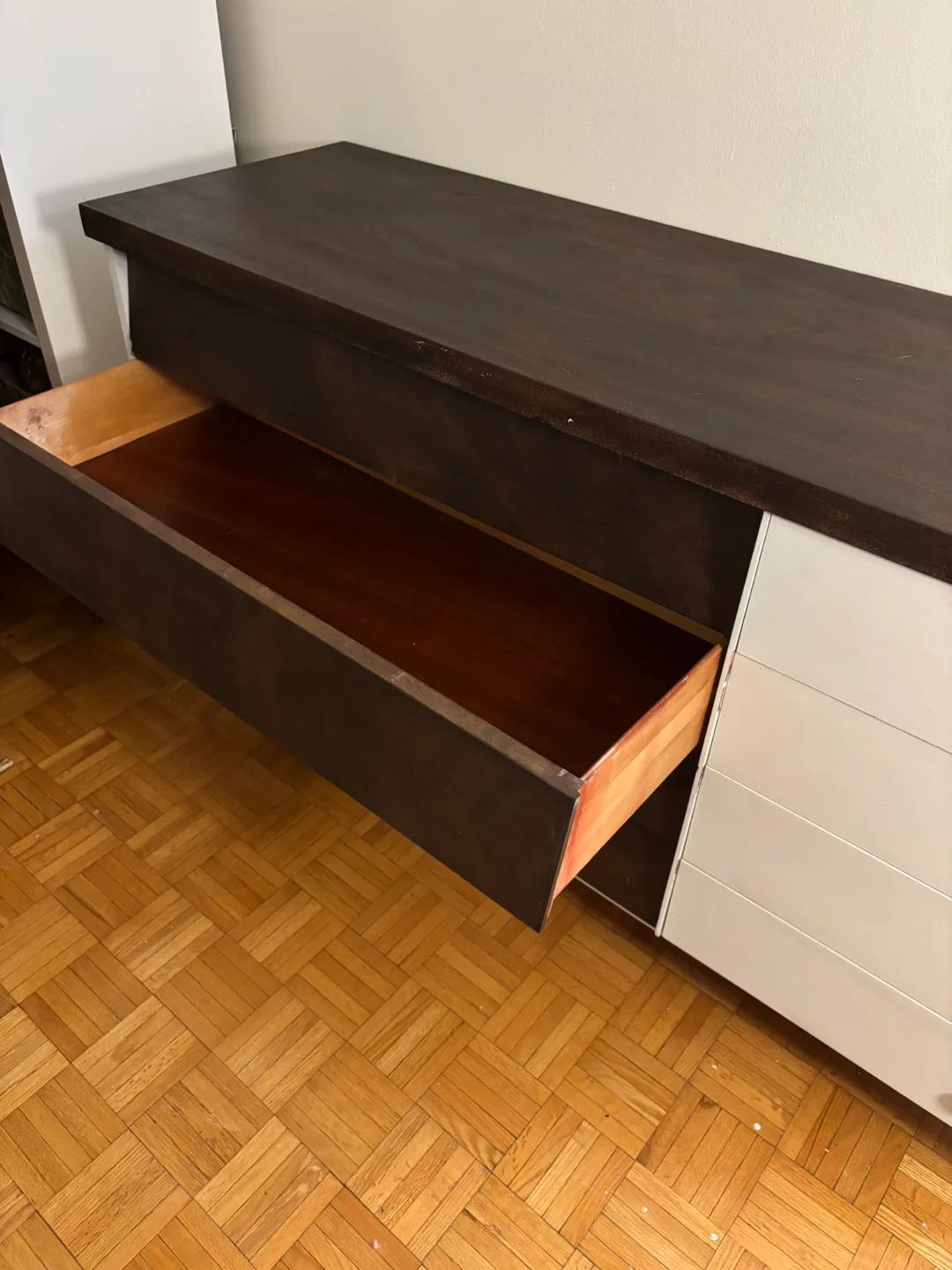 Brown & White Wooden Dresser image indicator(3)