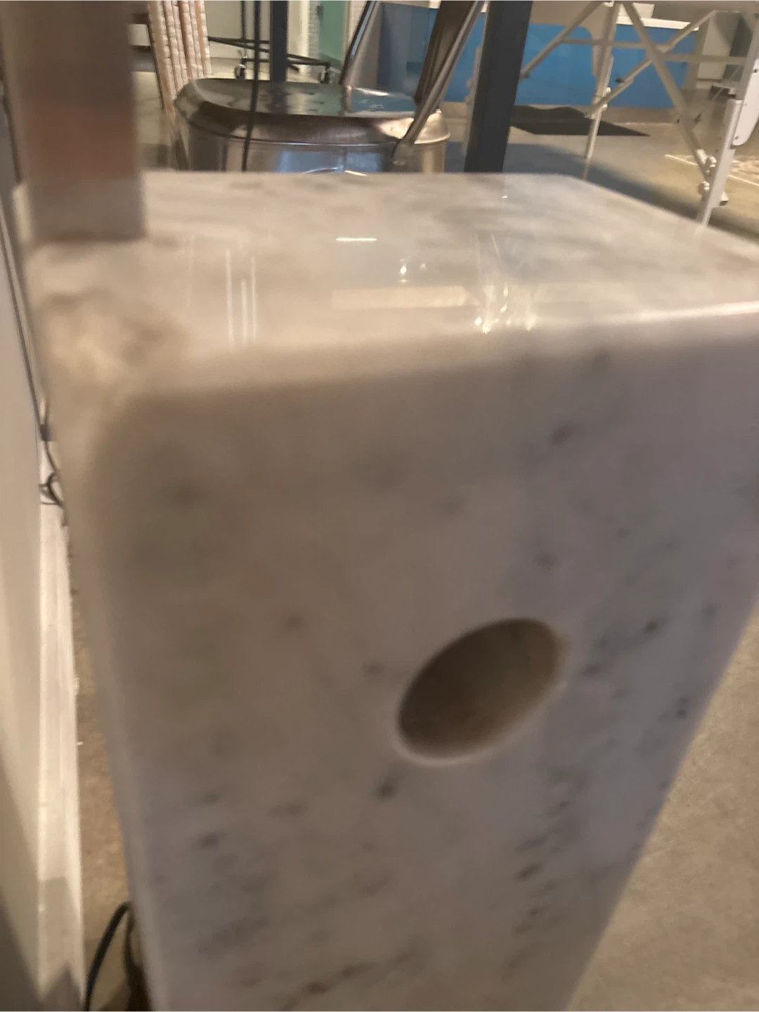 Arc Floor Lamp with Marble Base - photo 3